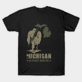 Michigan Bigfoot Hunter - Funny Sasquatch T-Shirt